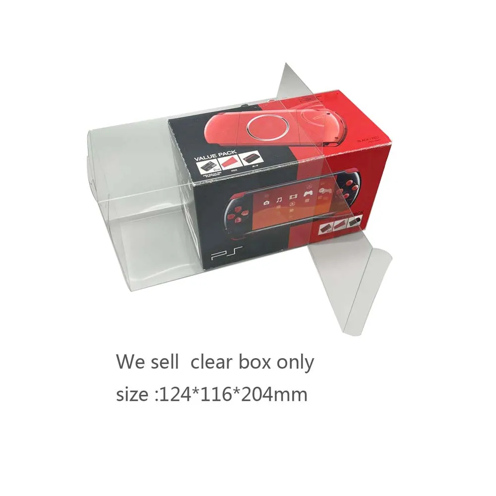 Scatola trasparente trasparente per PSP3000 Japan version Collection Display storage box PET Protector