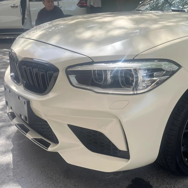 PP Material Front Rear Bumper Side Skirt Tail Throat for BMW 1 Series F20 15-18 Modified to M2C Style Car Body Kit Accessories