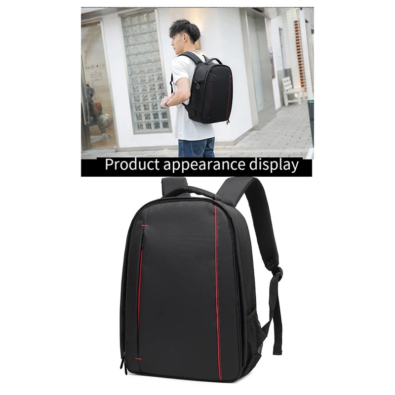 SLR Camera Bag Digital Lens Outdoor Photography Backpack Waterproof Fabric Large Capacity Multi-Fun Bag