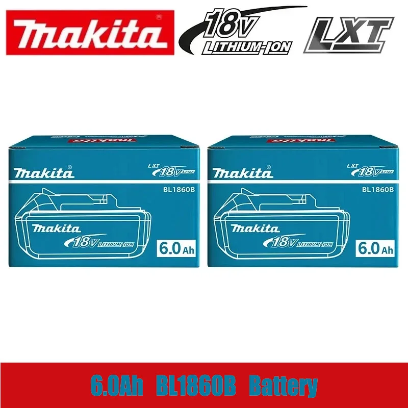 

100% Оригинальный аккумулятор Makita 5Ач/6Ач, литиевая батарея для инструментов Makita 18В BL1840 BL1830B BL1850B BL1850 BL1860 BL1815, замена.