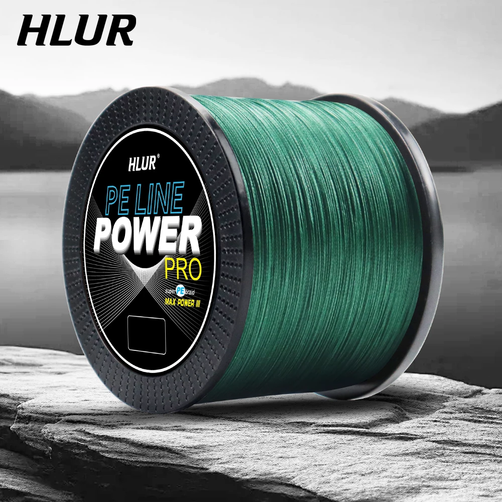 Ligne de pêche tressée HLUR 12 brins multifilament 20-150LB 100% PE 300M 500M 1000M pour la pêche à la carpe en mer et en lac, accessoires x12