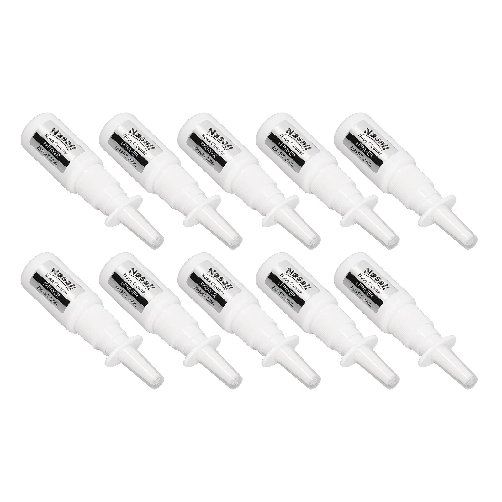 10Pcs Nasal Spray Bottle 20ml Plastic Pump Spray Odorless Portable Durable Pump Spray Bottle For Nasal Saline Spray - view 3