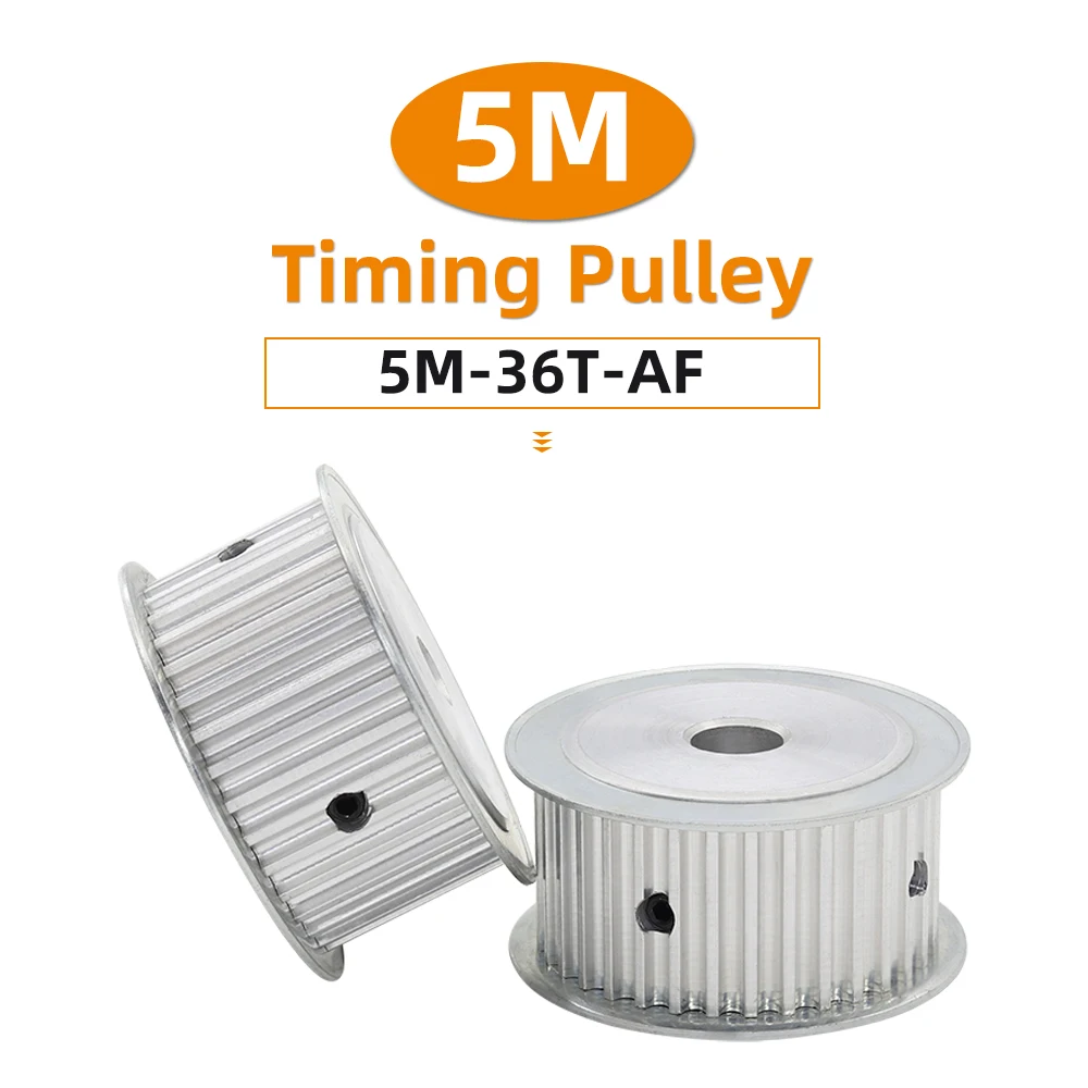 HTD5M 36T Timing Pulley 36Teeth 5M-36T 11/16/21/26mm Width Toothed Belt Pulley 6-20 mm 5mm Pitch Synchronous HTD Belt Pulley