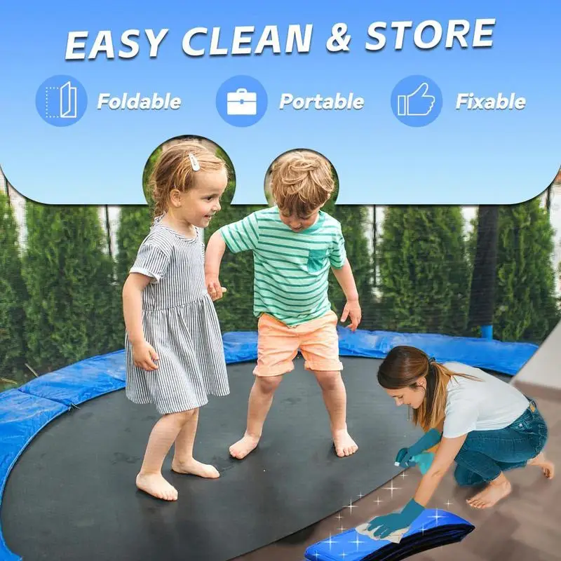 

6/8/10ft Trampoline Replacement Spring Cover Safety Pad Protection Cover PVC+PE Trampoline Edge Cover