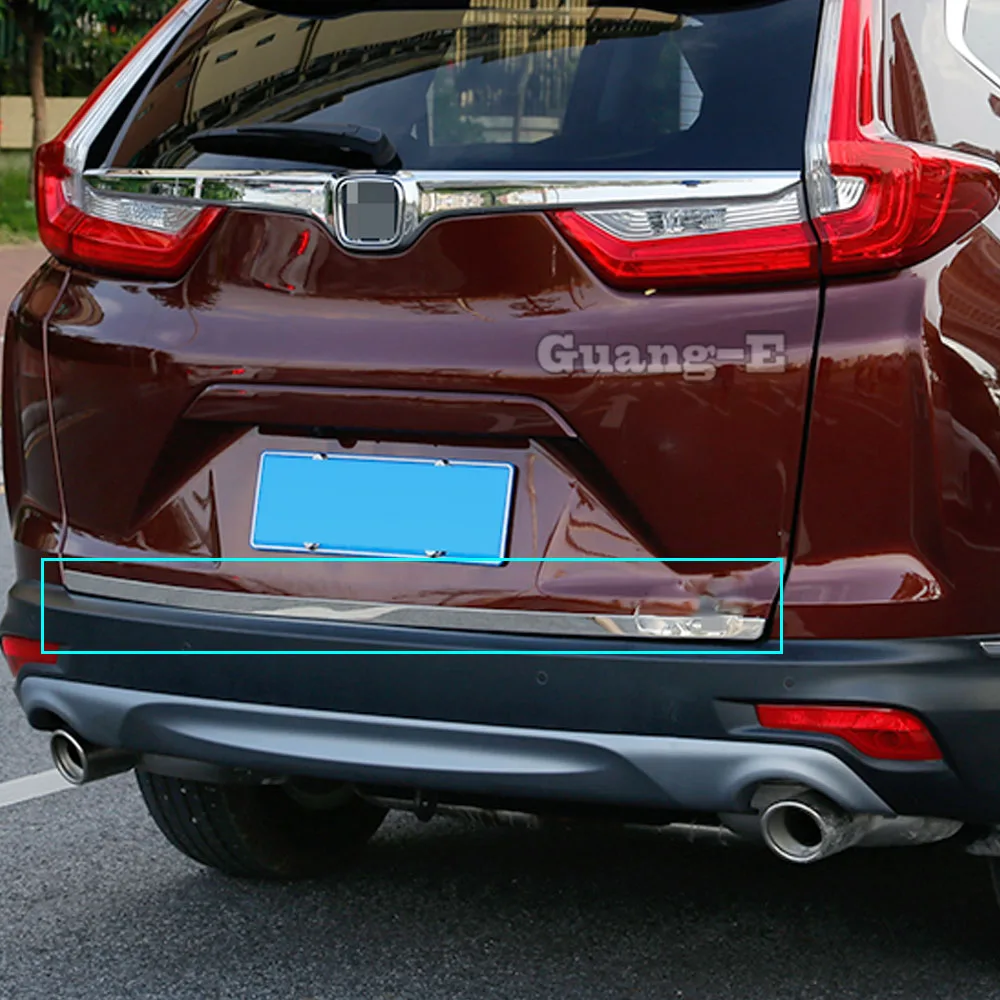 

For Honda CRV CR-V 2017 2018 2019 2020 2021 2022 Sticker Body Cover Rear Door Bottom Tailgate Frame Plate Trim Lamp Bumper Trunk