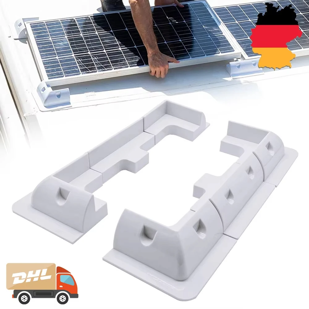 Solar Panel Mounting Bracket Corner Set ABS Caravan Solar Panel Mounting Bracket kits Panel Fixing Brackets UV protection