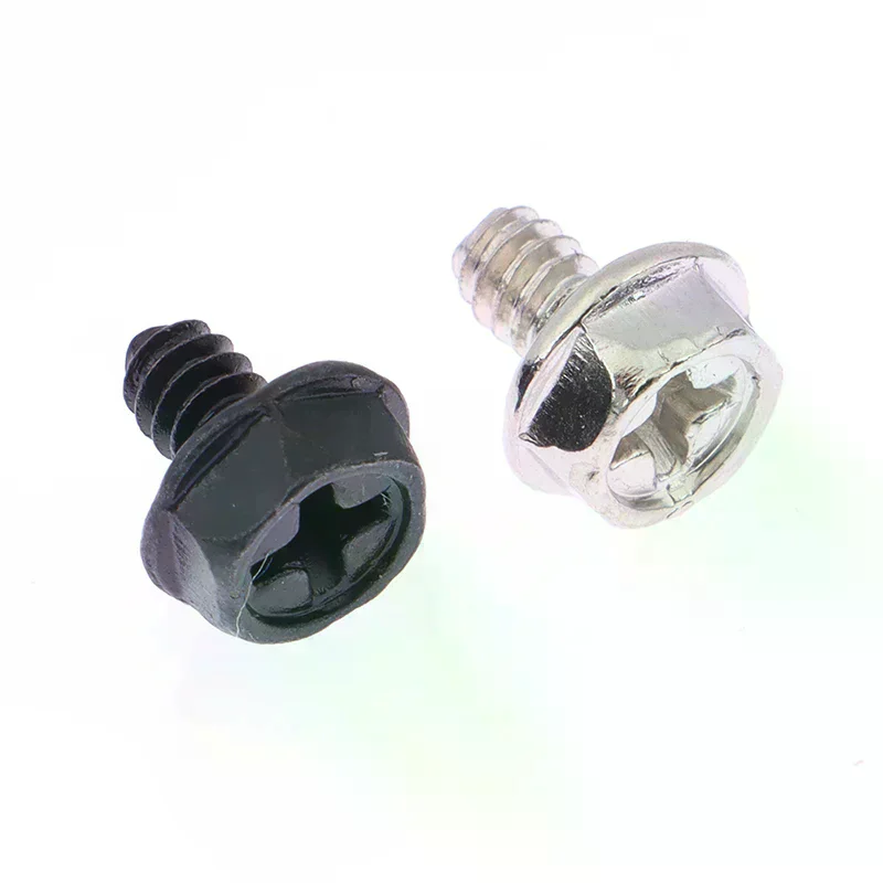 Hard Drive Motherboard Mounting Screws For Motherboard PC Case CD-ROM Hard Disk 100Pcs Toothed Hex Computer PC Case