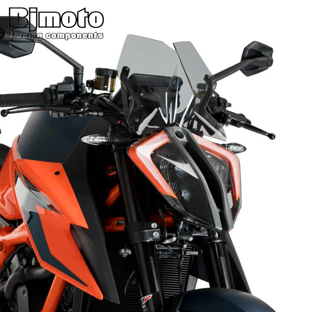 Motorcycle Windscreen Windshield Screen Shield Wind Deflector For K-TM Super D-uke 1290 Superduke R with bracket 2020 2021 2022