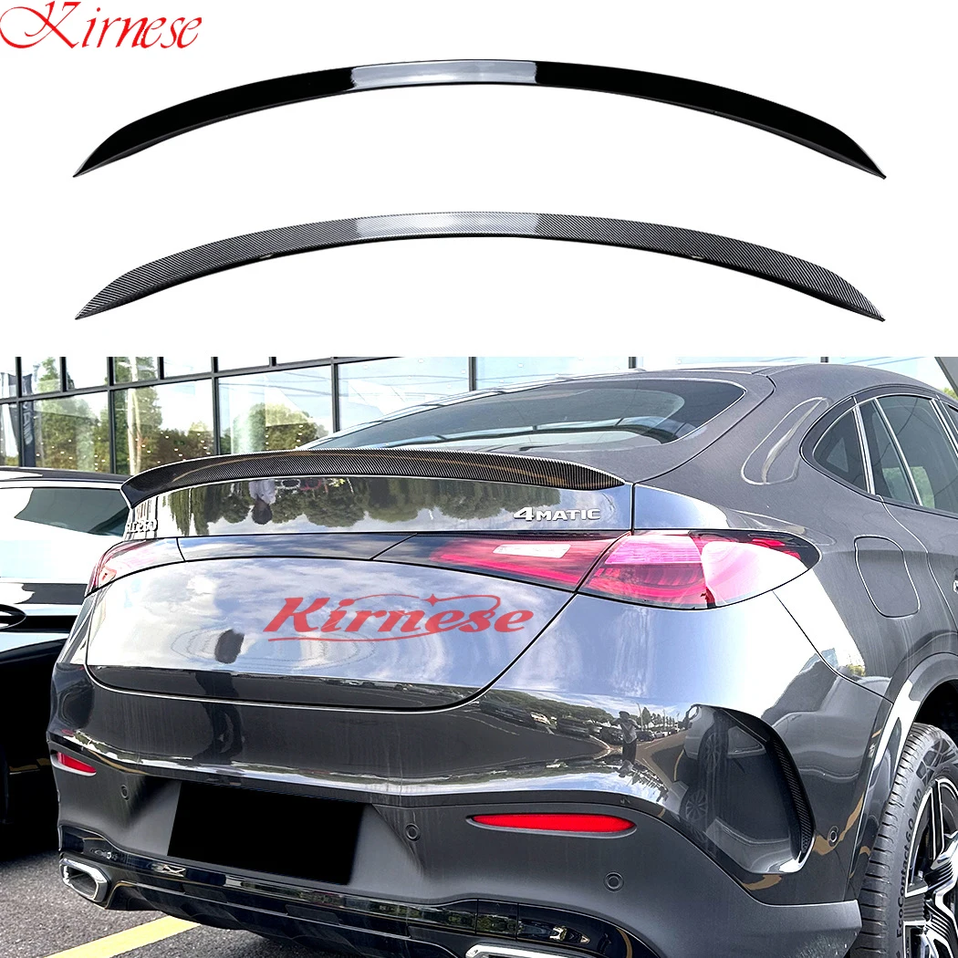 Tail Tailgate Splitter Lip Spoilers For Mercedes Benz GLC Coupe C254 2023+ AMG Rear roof Trunk top Spoiler HIGH KICK DUCKBILL