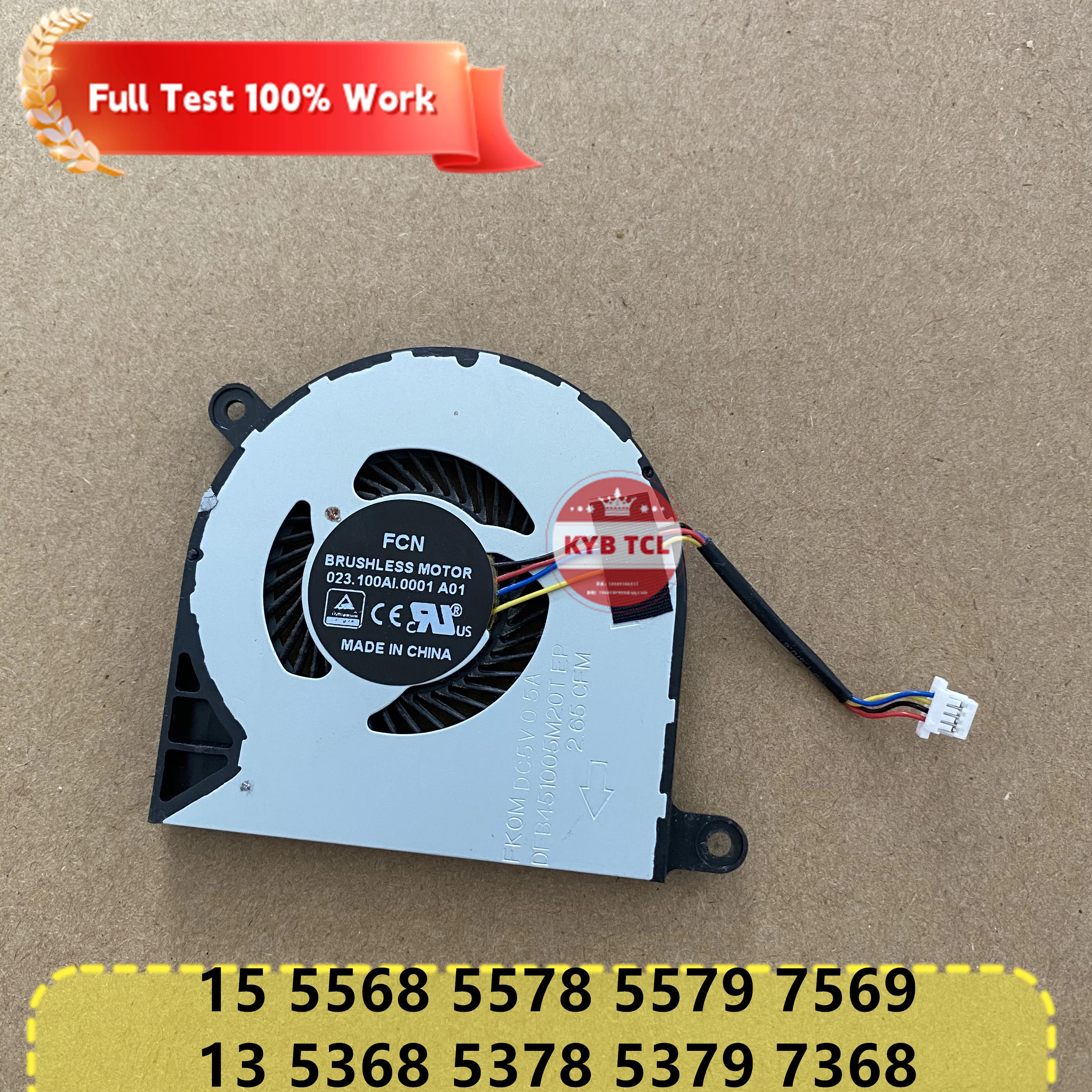 Genuine Laptop CPU Cooling Fan Notebook CN-01RX2P 01RX2P 1RX2P For Dell Inspiron 15 5568 5578 5579 7569 13 5368 5378 5379 7368