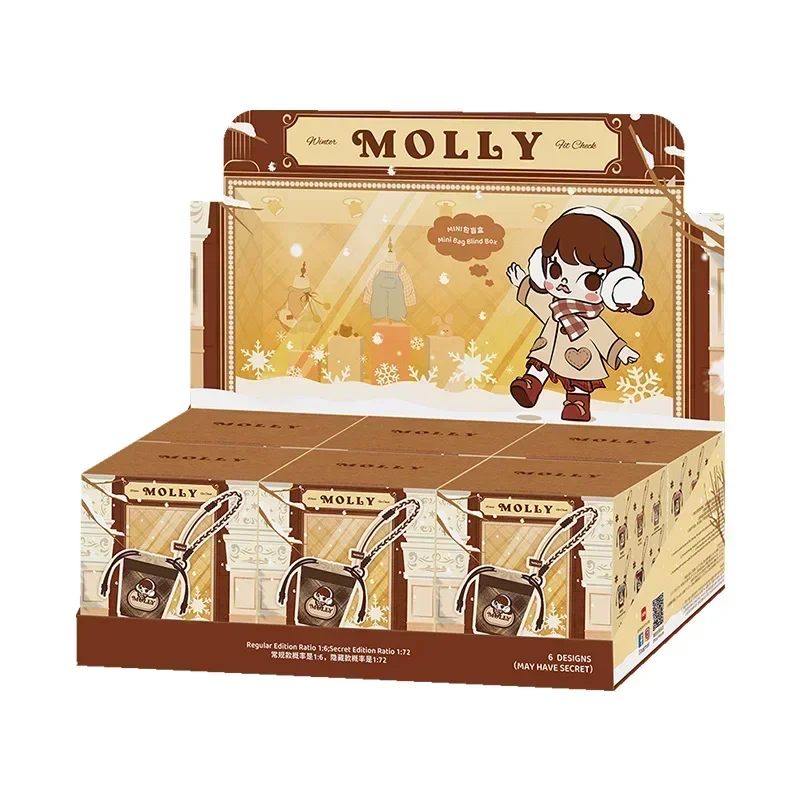 

POP MART Molly Winter Fit Check Series Blind Box Toys Kawaii Anime Action Figure Caixa Caja Surprise Mystery Box Dolls Girls