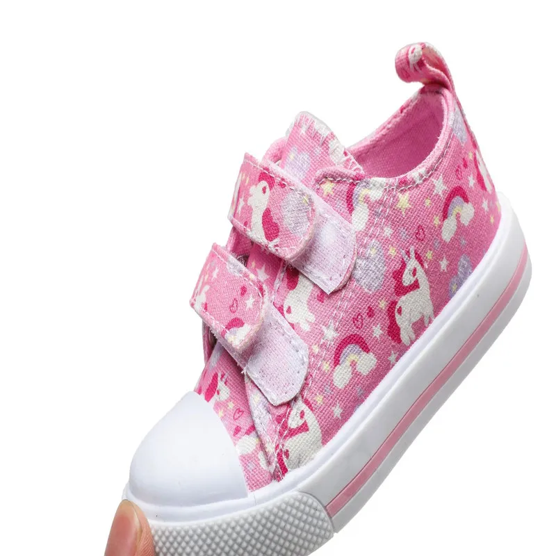 Scarpe di tela per bambini ragazze simpatiche scarpe da ginnastica stampate ragazzi bambini comode scarpe sportive Casual in tela scarpe per bambini