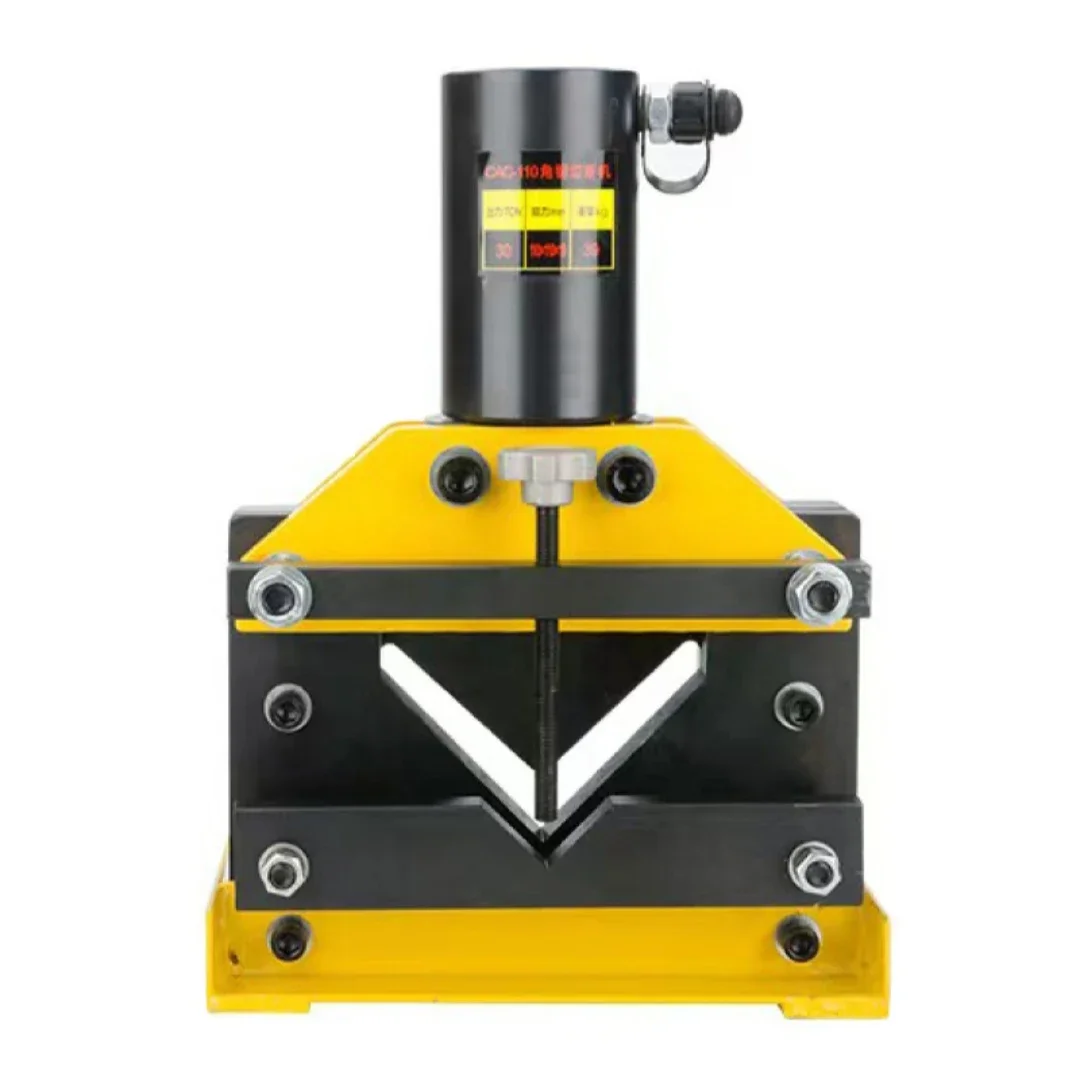 4-in-1 machine for angle steel cutting and radius chamfering; hydraulic angle steel punching, shearing, and bending machine.