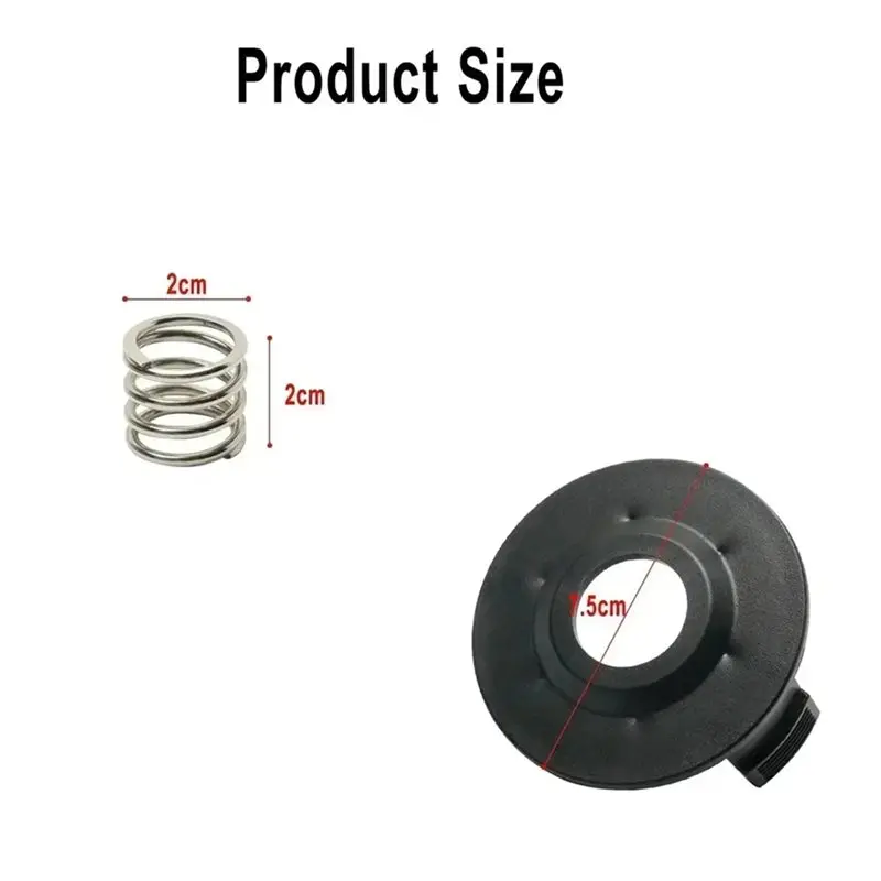 Zestaw części zamiennych BOFO 3 szt. do podkaszarki, głowica szpuli, osłona, sprężyna do modeli BUR181, BUR141, DUR181Z, DUR141Z