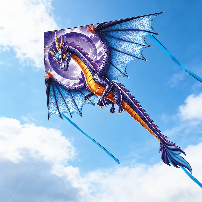 Cometa Pterosaurio, Pipa Voadora, Cerf Volants, para Adultos, Carretilha de Pipa, Kitesurfing, Juguete Novedoso, Cometa Eléctrica con Carrete Inalámbrico, Diversión