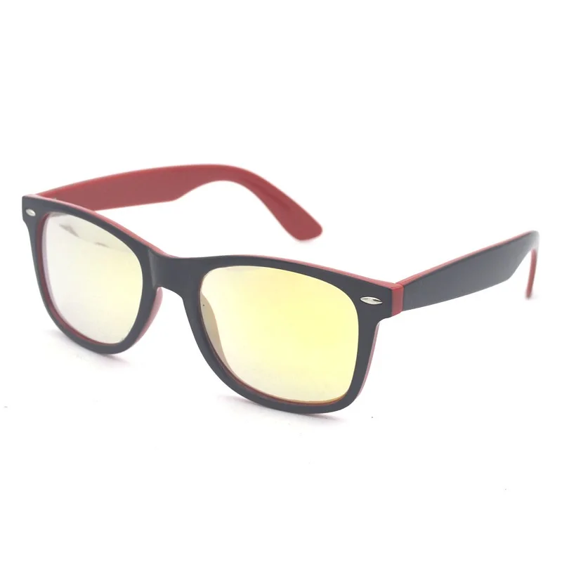 Red/black double color fashion 3d diffraction novelty glasses