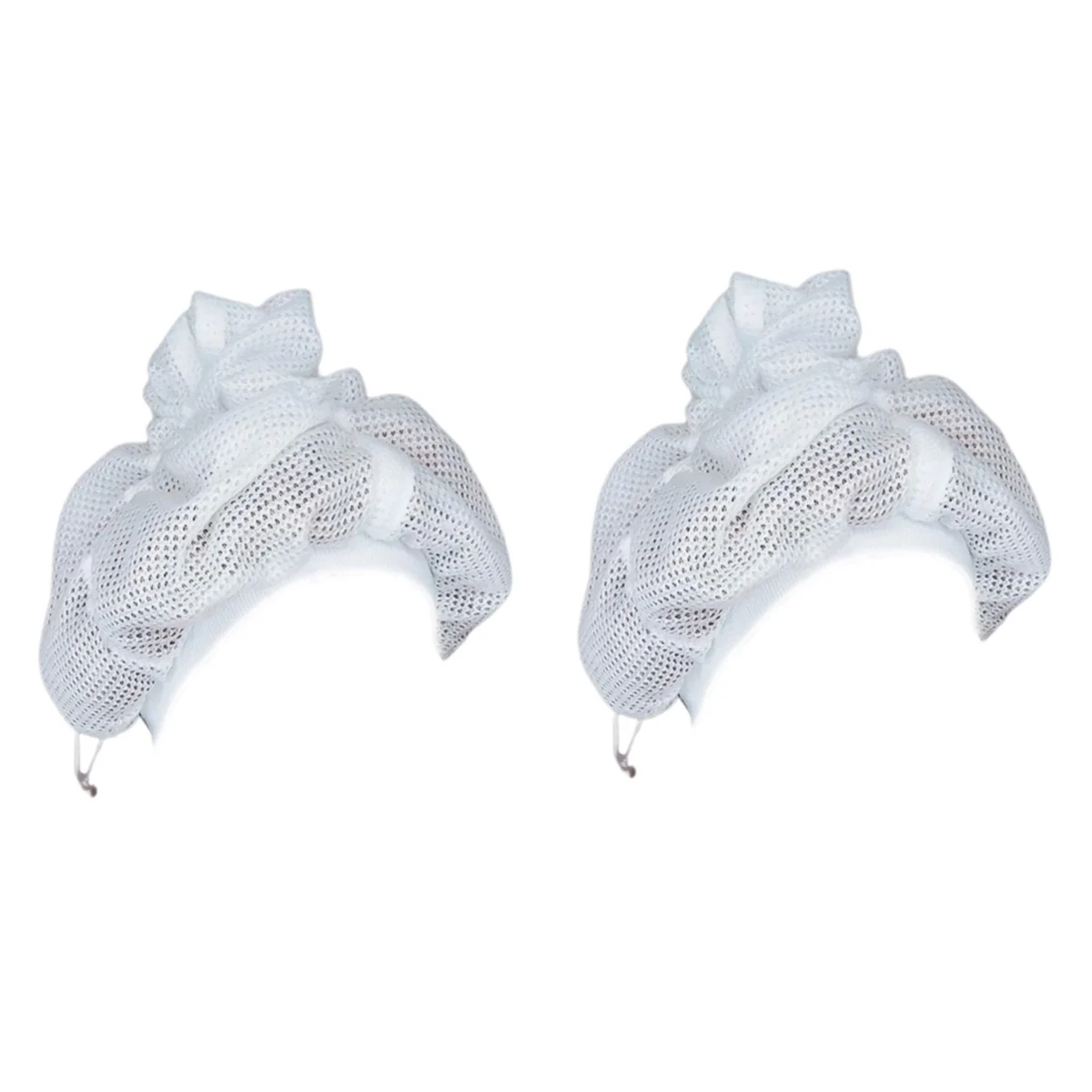 A72P 2PCS 곱슬 머리 건조용 그물 Plopping 캡, 건조 곱슬 머리 그물 캡, 곱슬 머리 건조용 그물 Plopping 캡