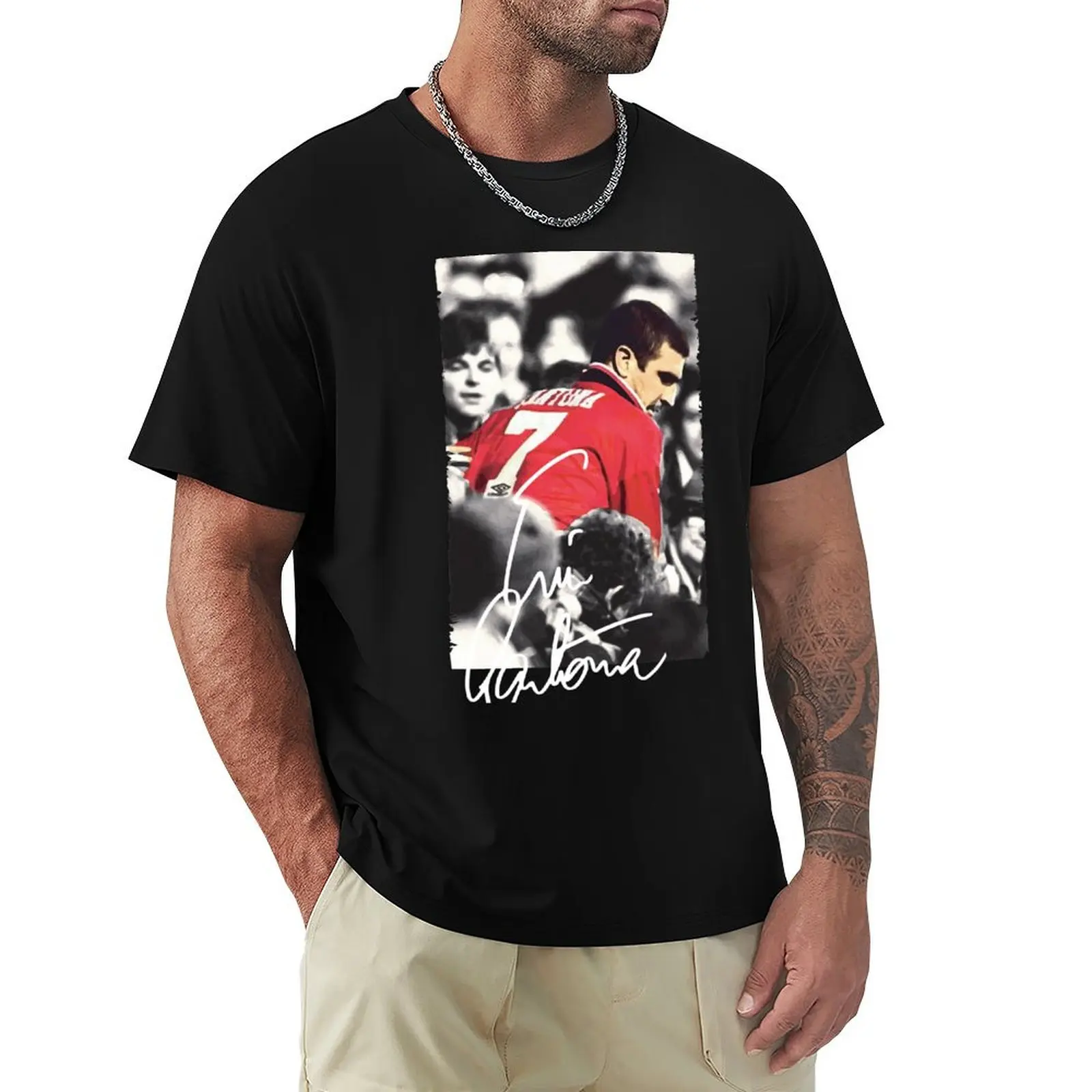 Eric Cantona - Football Legend T-Shirt korean fashion custom t shirt summer clothes graphic t shirts mens clothes