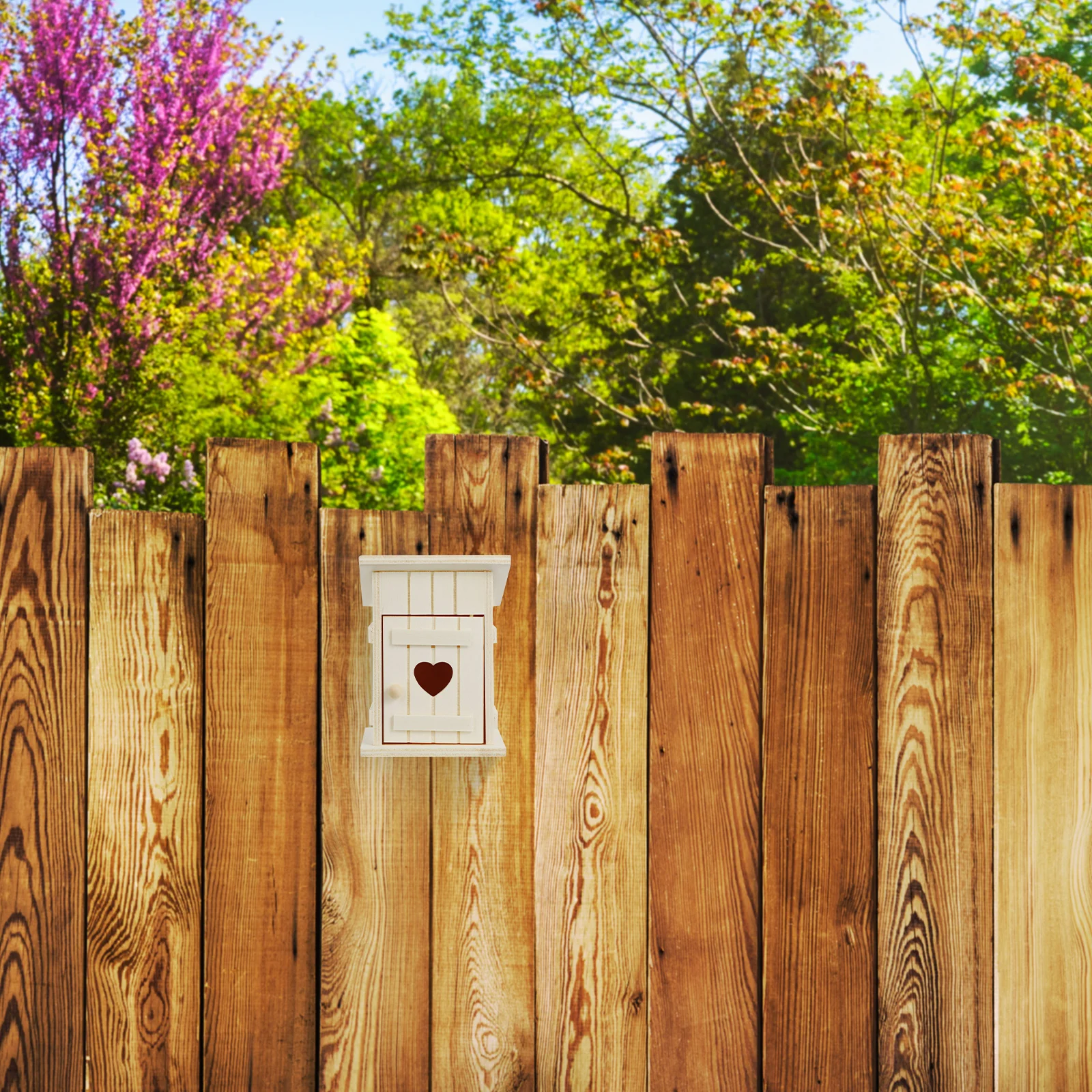 

Unpainted Wood Bird House Outside Bird Nesting House Craft Wooden Home Decor Finch Parakeet Nest Garden Decoration