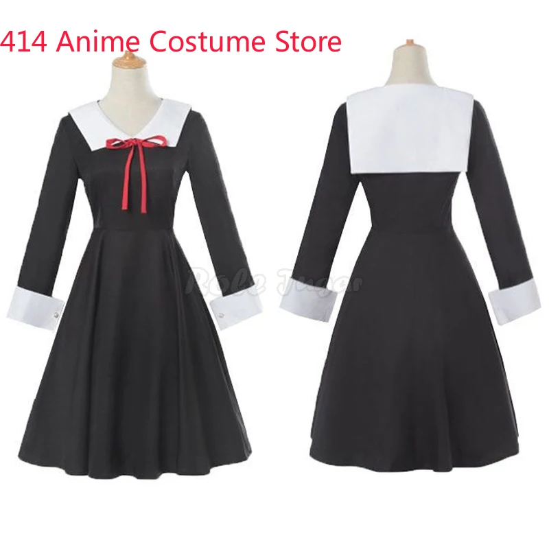 Schattige Kaguya-Sama Liefde Is Oorlog Cosplay Kostuum Anime Shinomiya Kaguya Fujiwara Chika Vrouwen Meisje Halloween Jurk Pruik Cosplay C50c11