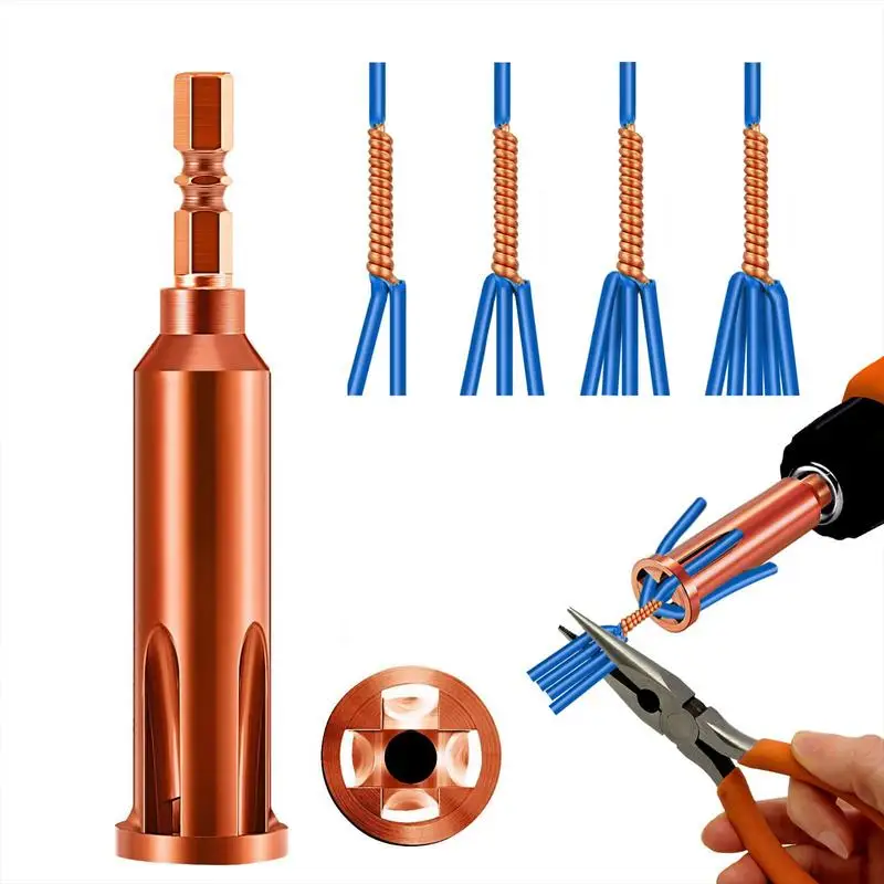 Automatic Wire Stripper Twisted Wire Tool Cable Peeling Twisting Connector Electrician Stripping Artifact Connector Hand Tools