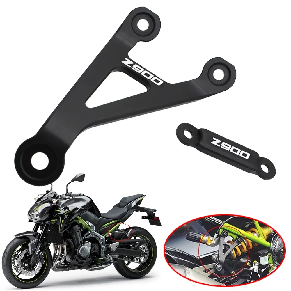 Motorcycle CNC Accessories Rear Foot Rest Blanking Plate Exhaust Bracket Holder Hanger Fit For Kawasaki Z900 Z 900 2017-2023