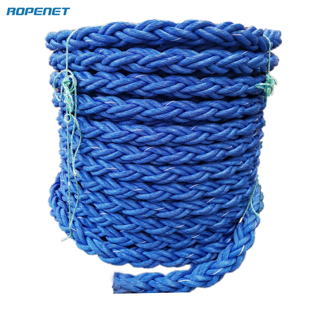 

8 Strands Braid Floating Mooring PP Rope Polypropylene Braided Rope For Ship Mooring