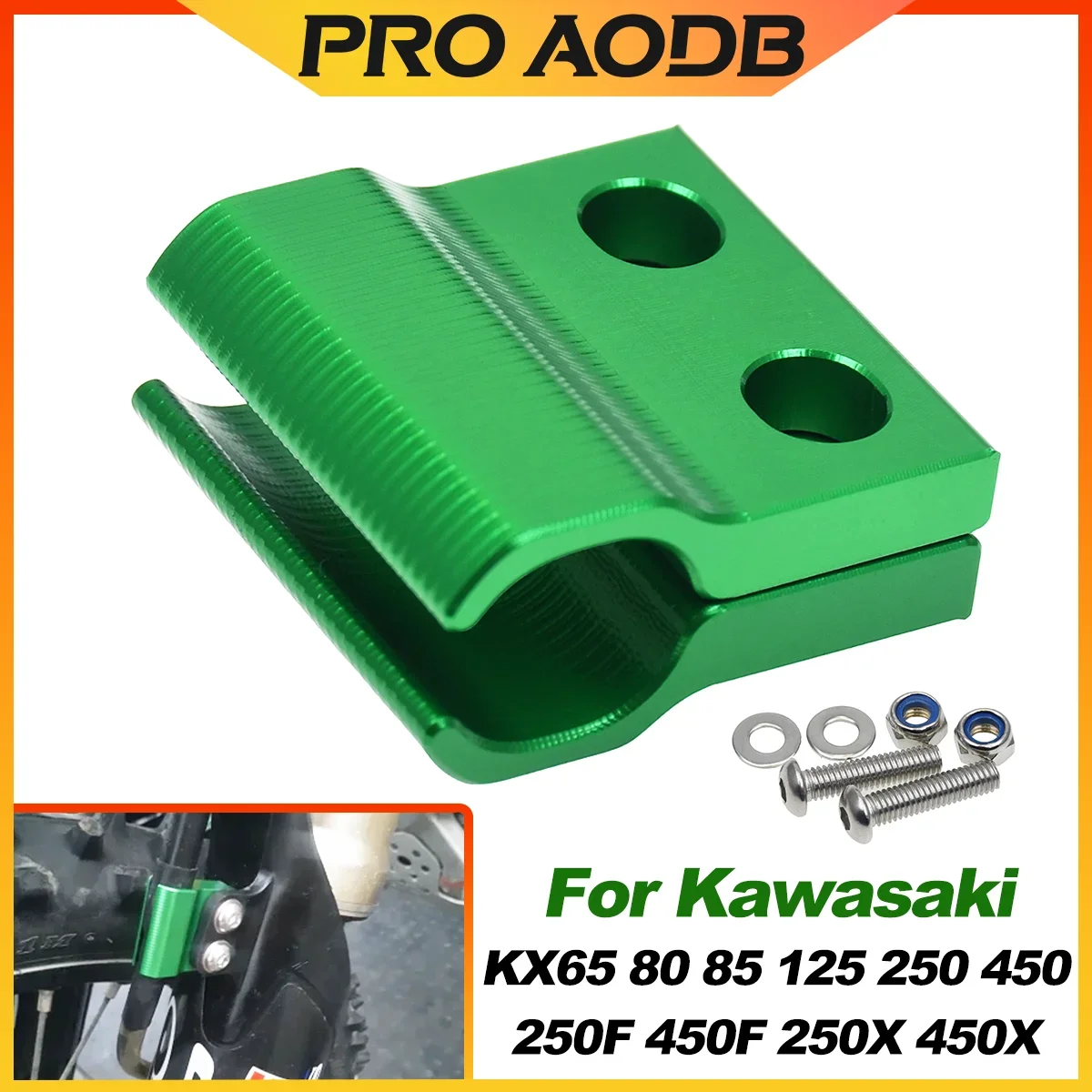 Vorderradbremsschlauchschelle Halter Führung Spannleitungen für Kawasaki KX85-125 250 450 KX250F 450F 250X 450X für Suzuki RM RMZ 125 250