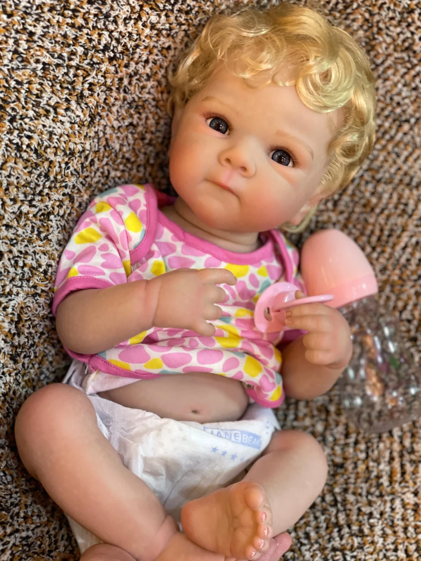 18 Inch Bettie Full Body Soft Silicone Reborn Girl With Rooted Blond Curly Hair Waterproof Newborn Baby Gifts For Girls Bebe