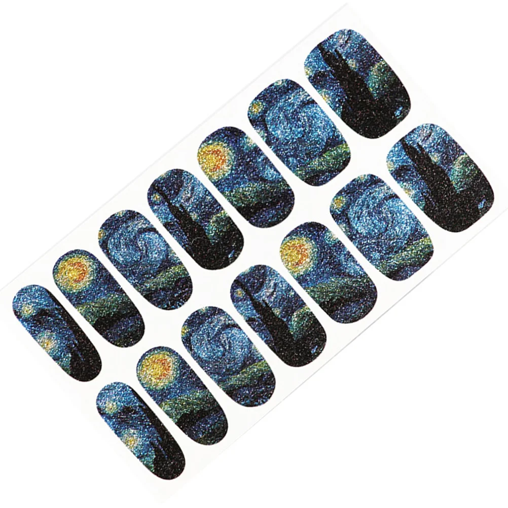 

Sheet of Nail Wraps Mysterious Patterned Full Nail Sticker