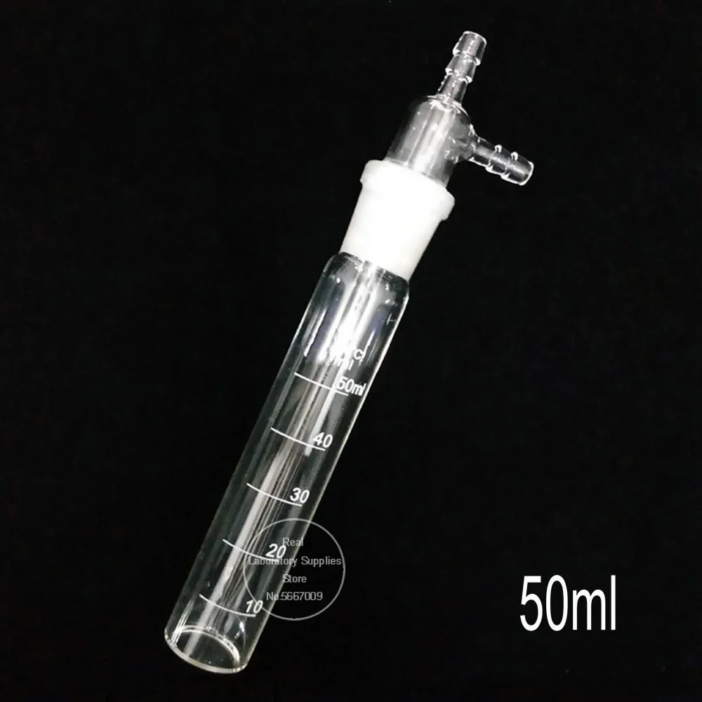 Imagem -02 - Garrafa de Absorvente de Impacto de Vidro Amostrador de Gás de Impacto para Experimento Laboratório 10ml a 500ml 1pc por Lote