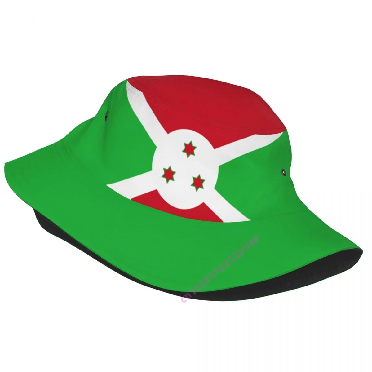 

Burundi 3D Flag Men Women Bucket Hat Outdoor Sun Protection Cap Breathable Mesh For Fisherman Camping Hiking