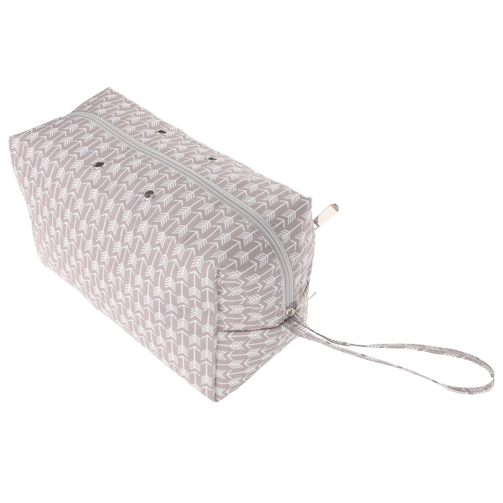 

Crochet Tool Storage Bag Large Capacity Knitting Project Organizer Weave Hooks Case Fabric Yarn Tote Sewing Case