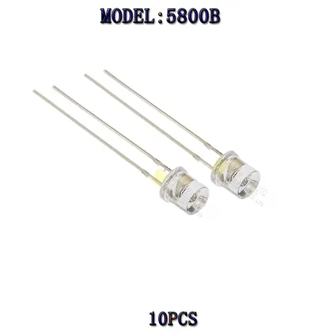 QT523C-EE1 무해 포토레지스터, LDR 저항, Arduino용 광 디펜던트, 5mm, 5800B, 10 개