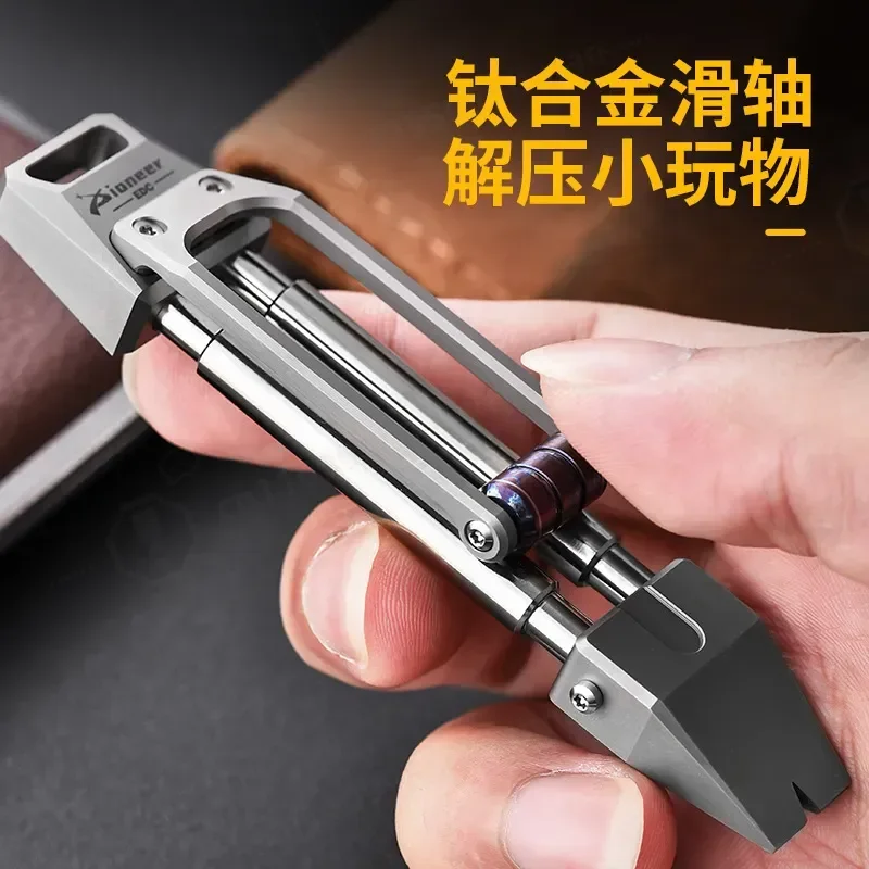 Titanium Crowbar Portable EDC Tool Outdoor Survival Gear Self Defense Legal Gadget Decompression Tapping Bar