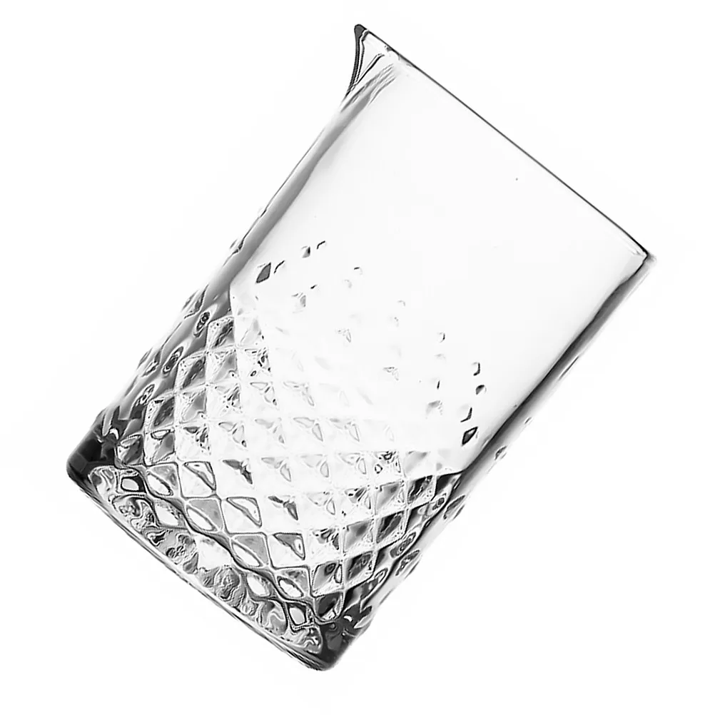 1Pcs 700Ml Professional Bar Stirring Glass Thick Bottom Crystal Mixing Pitcher for Cocktails Carved Surface Eagle Beak Pour