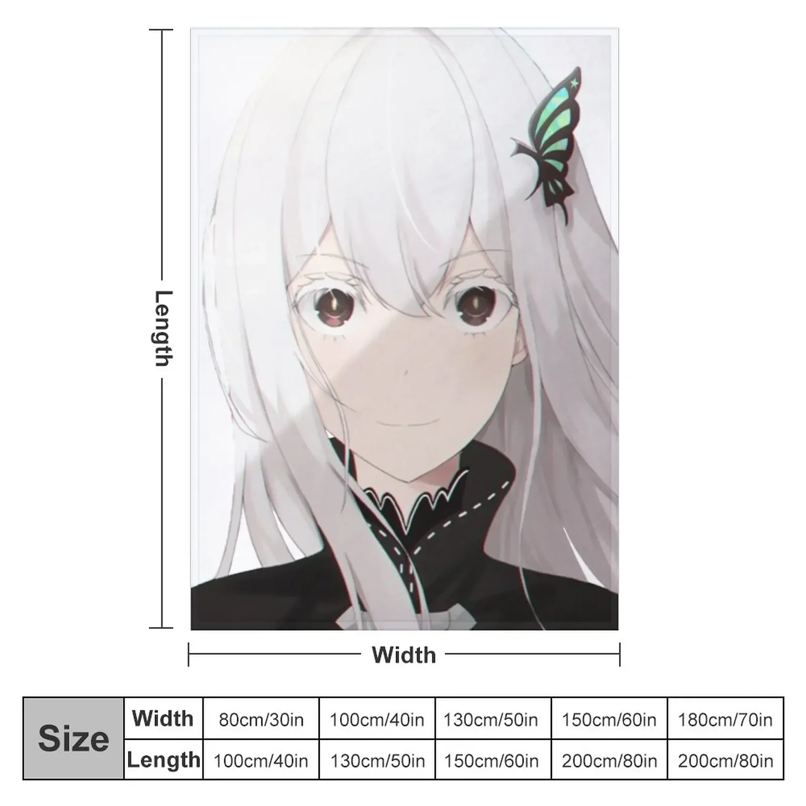 Echidna Witch of Greed - Re:zero kara hajimeru isekai seikatsu Throw Blanket Warm Baby Blankets