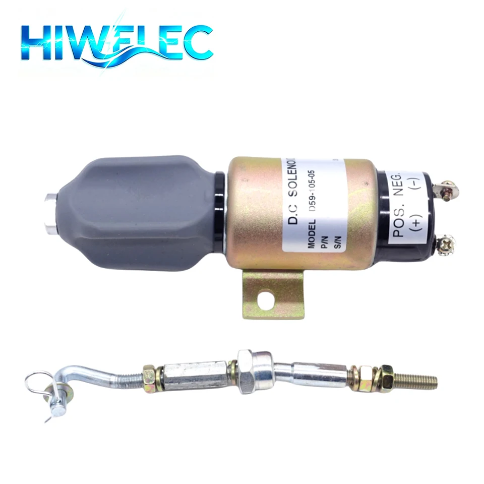 D59-105-05 SK-104U-36 24V Fuel Shut Off Solenoid Fuel Shutdown Flameout Solenoid Valve for Diesel Engine Spare Parts