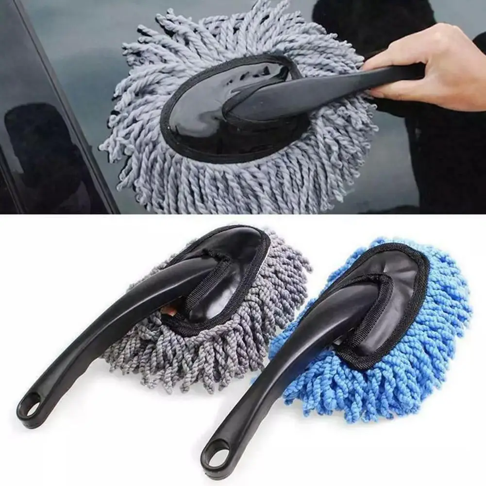 Multifunctional Car Collector Cleaning Dusts Mop Bristles Strong Wax Absorption Brush Vehicle Wash Water Mop Cleaning Car V5P9