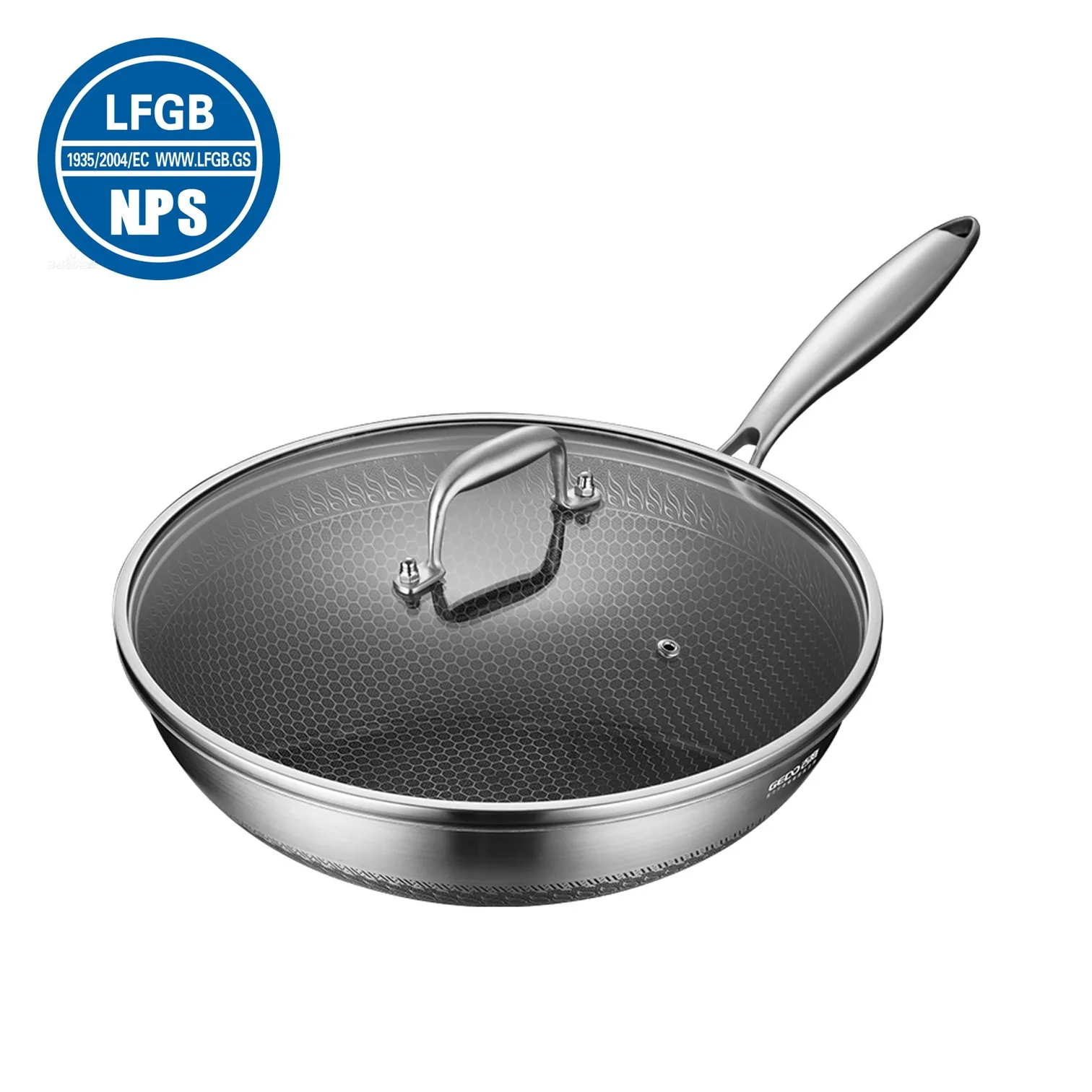 

LFGB Certification Non-Stick Cooking Pan 99.9% Anti-bacterial 316L Stainless Steel Kitchen Pot with Never Blackened Bottom