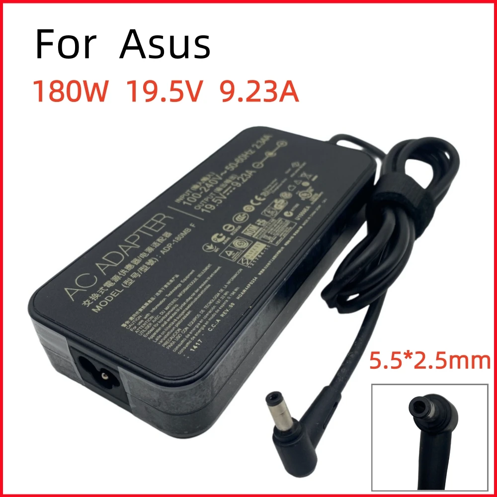19.5V 9.23A 180W Laptop Charger Adapter For Asus G750J G750JM G750JS G750JW G750JX G751J G751JL G751JM G752VL Gaming Charger