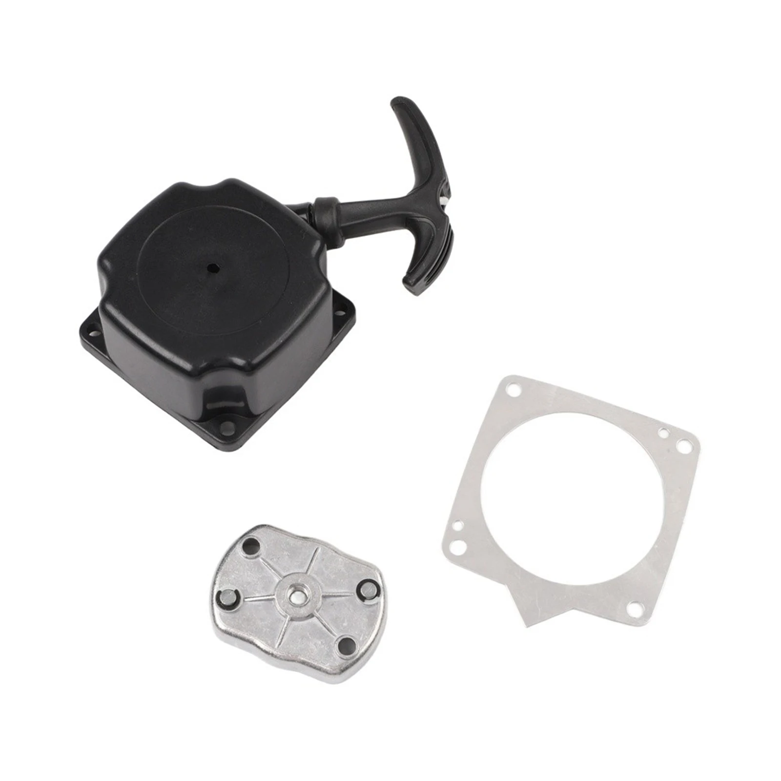 Black 43cc 52cc Rope Starter for versatile Rope Starter For Multitools Robust Plastic Construction Easy Installation