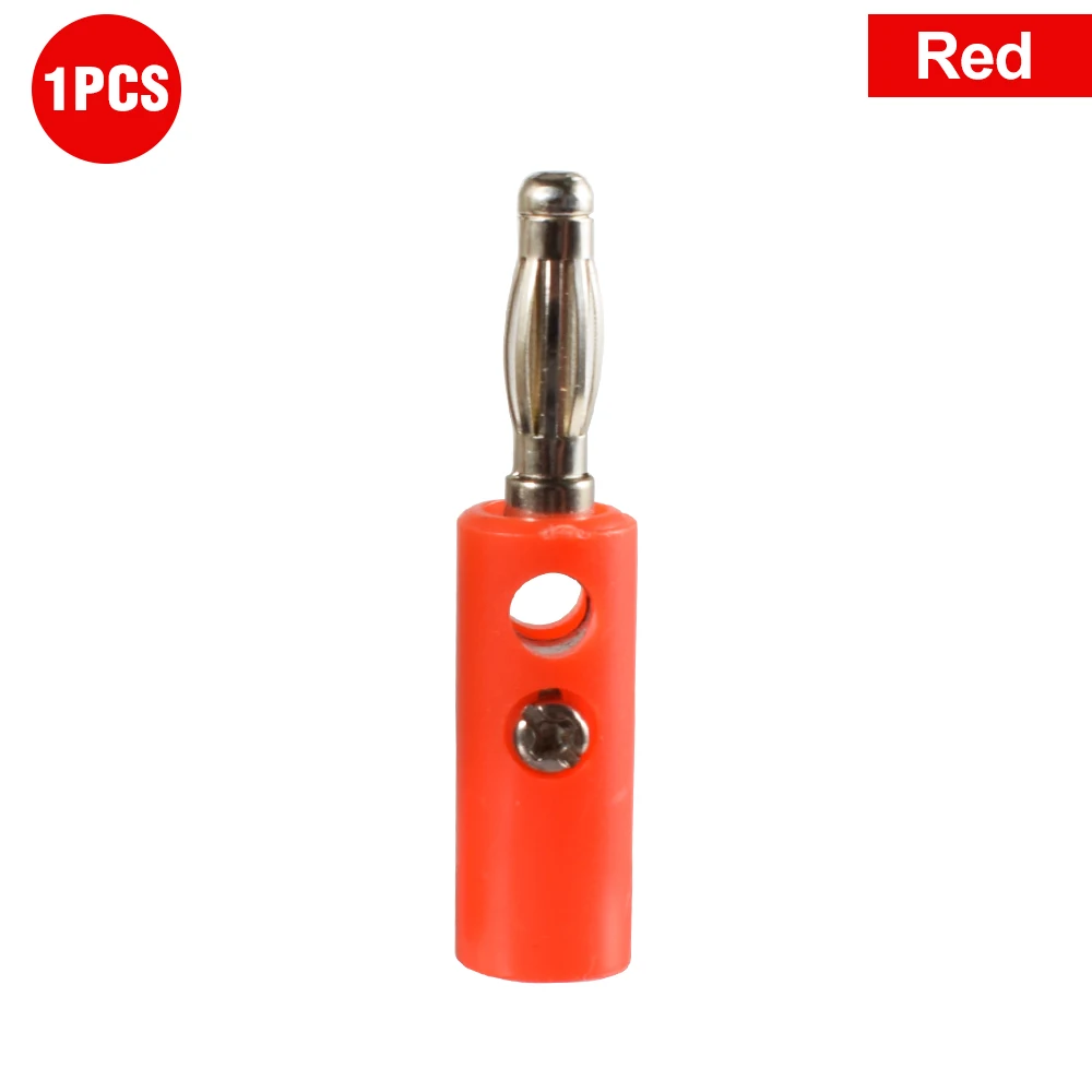 ​9IMOD 10PCS Banana Plug 4MM Banana Plug Connector Test Plug Lantern Plug For Audio Video Speaker Cable Adapter Terminal