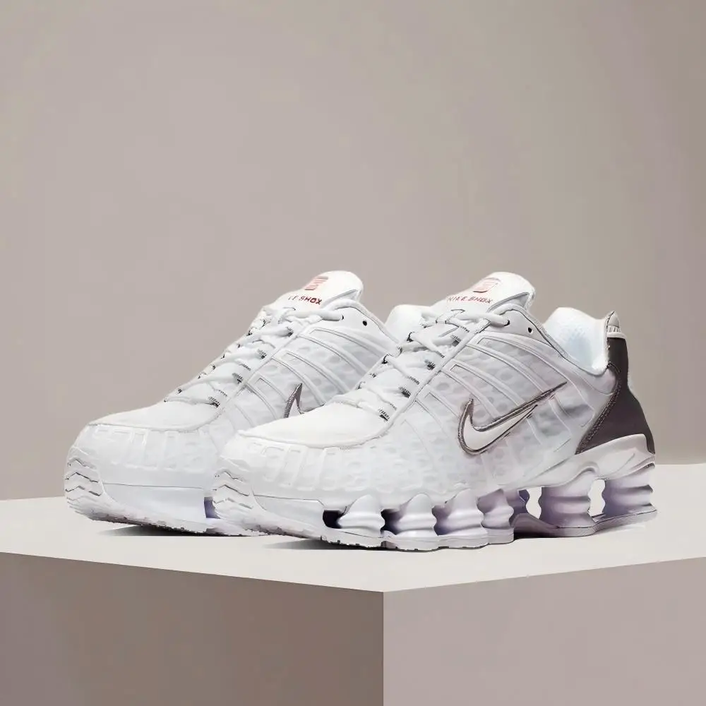 Nike SHOX TL Fashionable Versatile Multi-Function Classic Running Shoes Anti-Slip, Wear-Resistant, Air Cushioning AV3595-100