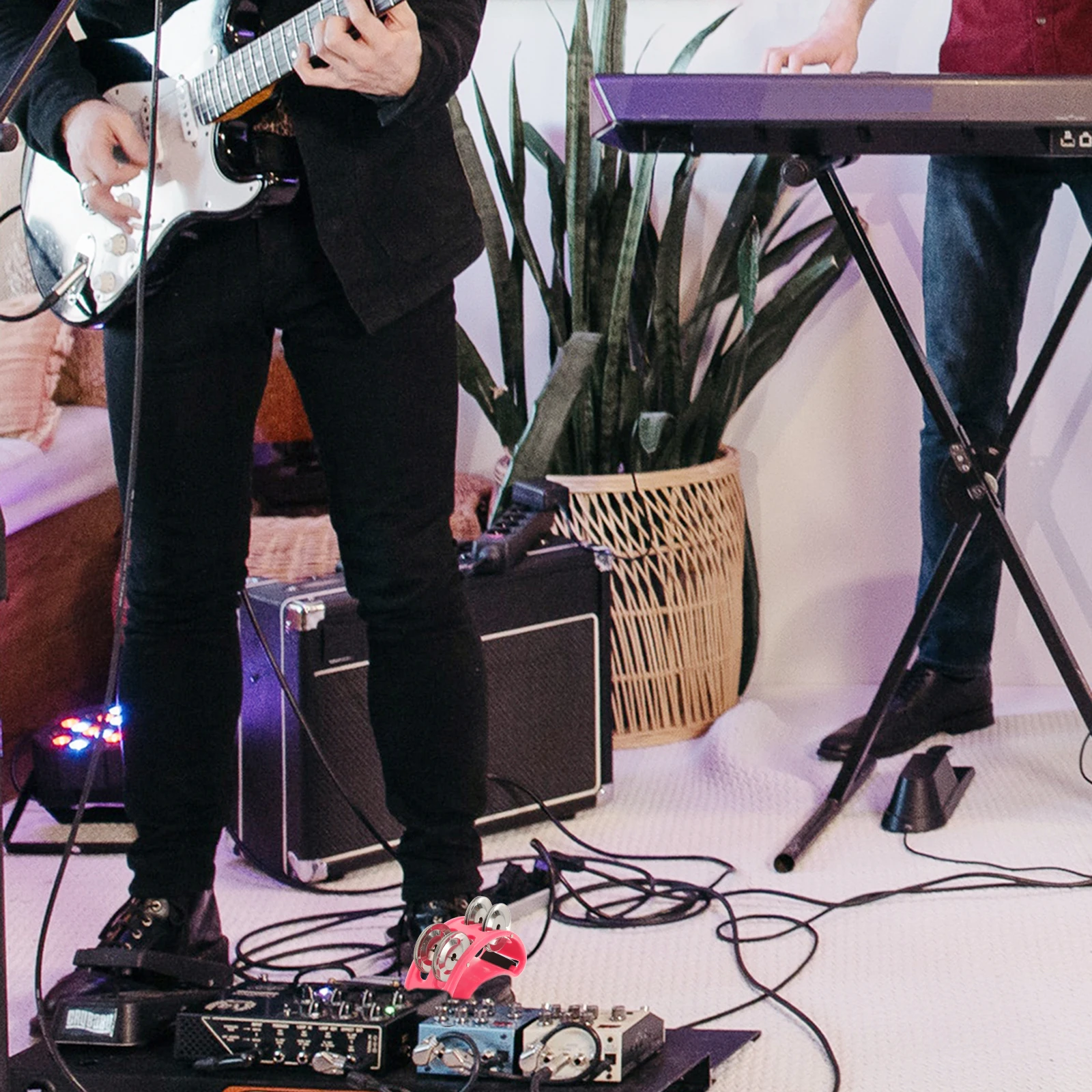 

Foot Tambourine Kids Music Education Rhythm Percussion Bell Stage Perform Tool Children Foot Bell Shaking Baby Attention