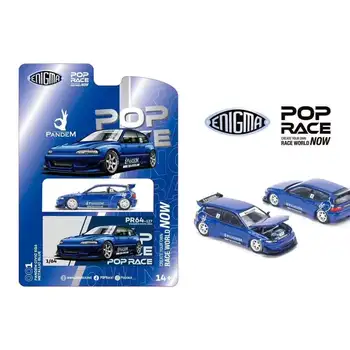 **Pre-order** POP Racing 1:64 Pandem Civic EG6 Blue USA Special Blister Printing Diecast Model Car