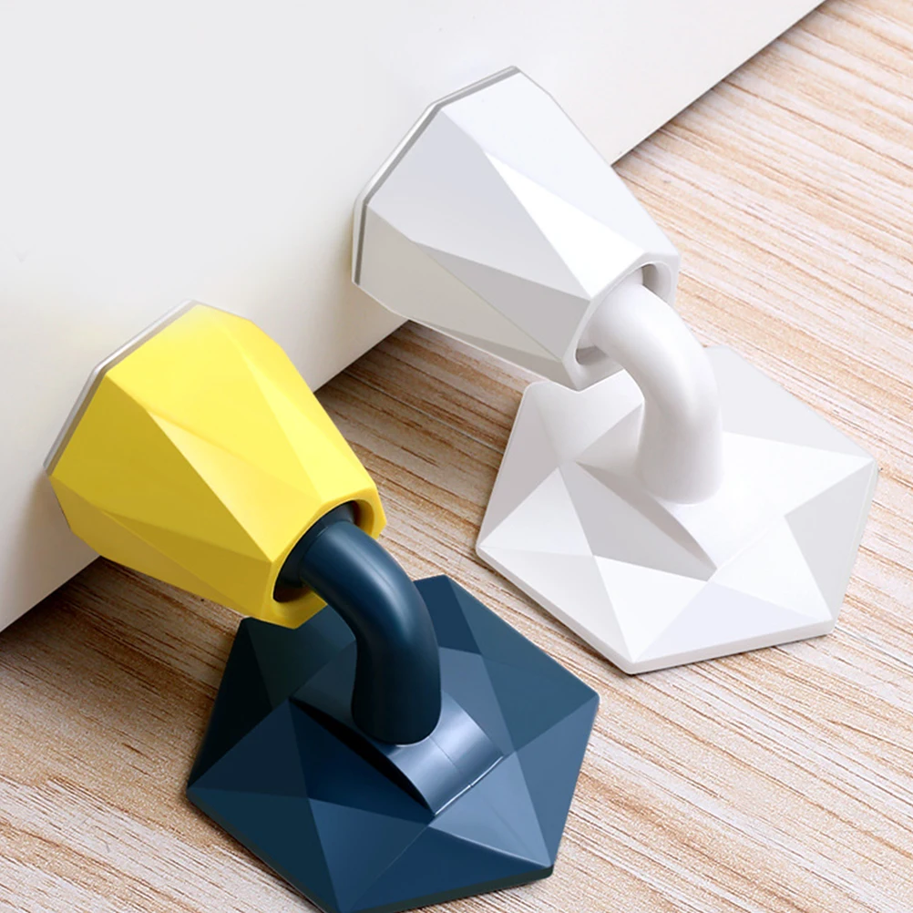 

4pcs Silicone Door Stop Anti Collision Block Strong Floor Suction Non Punching Adjustable Height Baby Safety Pet Protection
