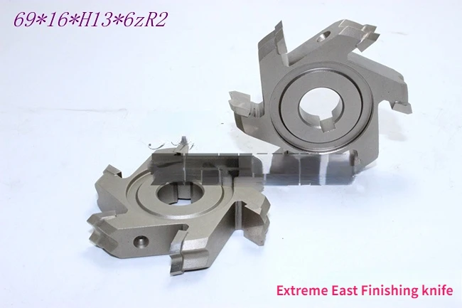 

1pcs Edge Banding Machine Trimming Knife Pole East Finishing Knife 69*16*H13*6 Teeth/4 Teeth