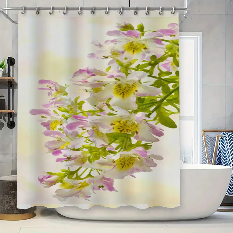 

Абстрактный дизайн капли воды занавеска для душа синий розовый фиолетовый цветочный узор украшение для ванной комнаты для украшения дома универсальная посадка