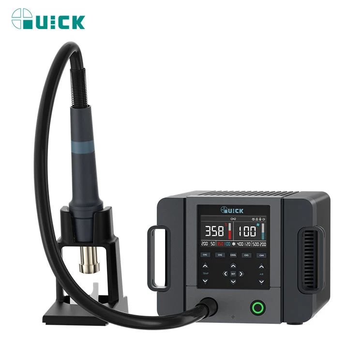 QUICK 861Pro Smart Hot Air  Soldering Station BGA SMD Rework Station 1300W Voice Control Heat  PCB Repair Station